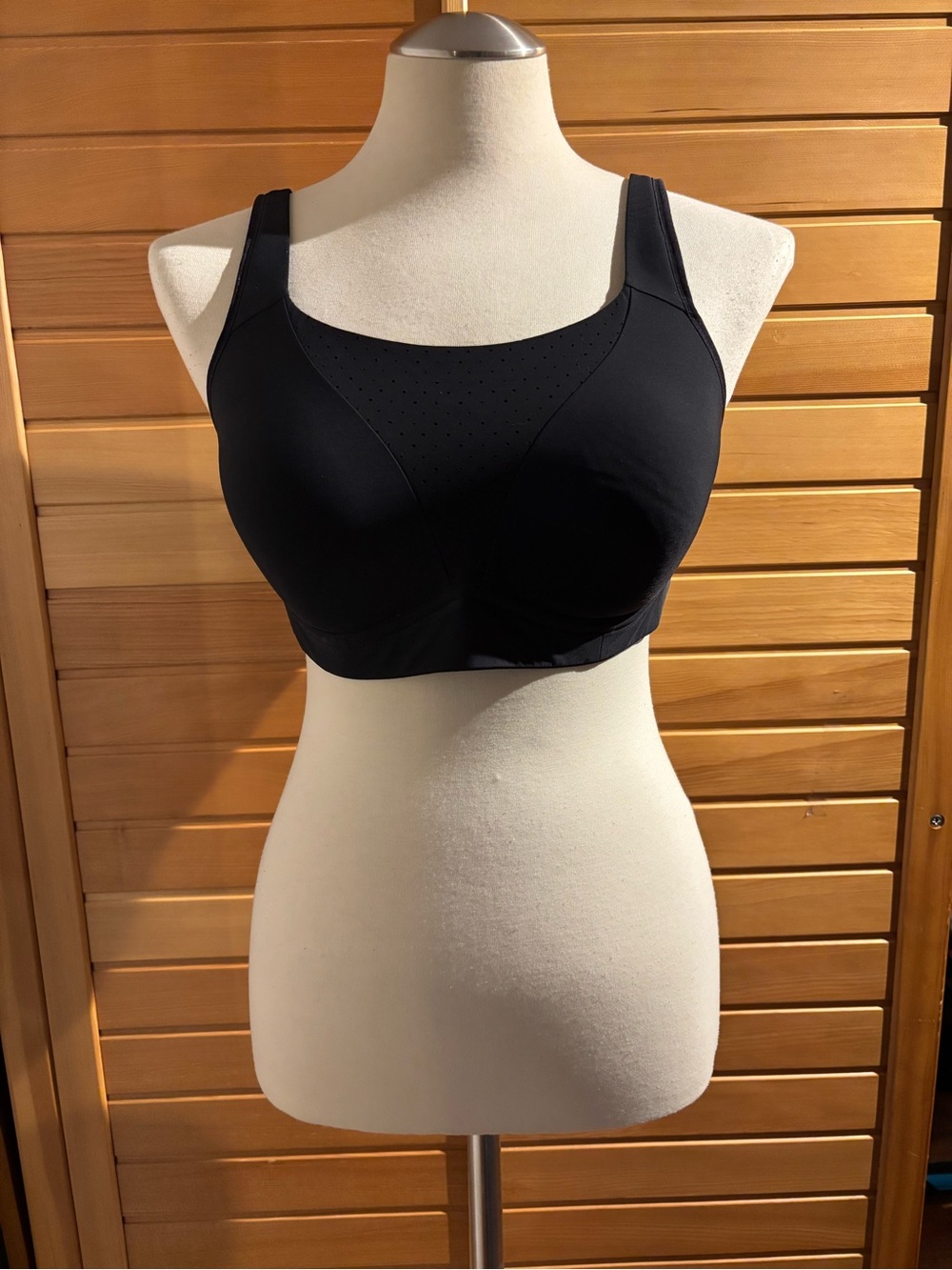 lululemon athletica Black Perforated High-Support Sports Bra